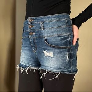 Rewash jean shorts, size 7/28, color blue